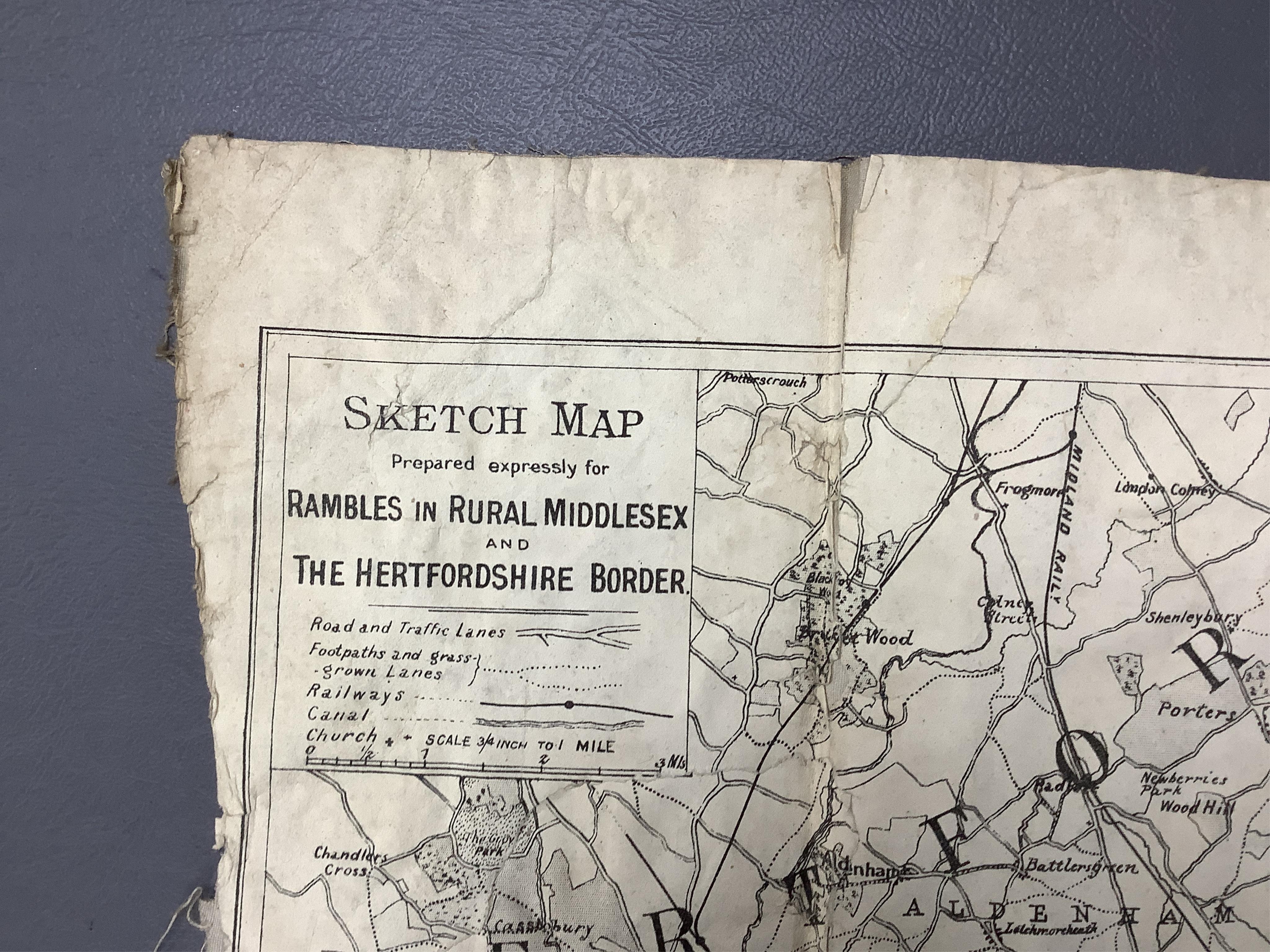 Three maps comprising: After John Senex, A New Map of London, 1720, published by Cassell, Petter & Galpin, linen backed folding map, with slipcase, London in the Reign of Queen Elizabeth, published by Cassell, linen back